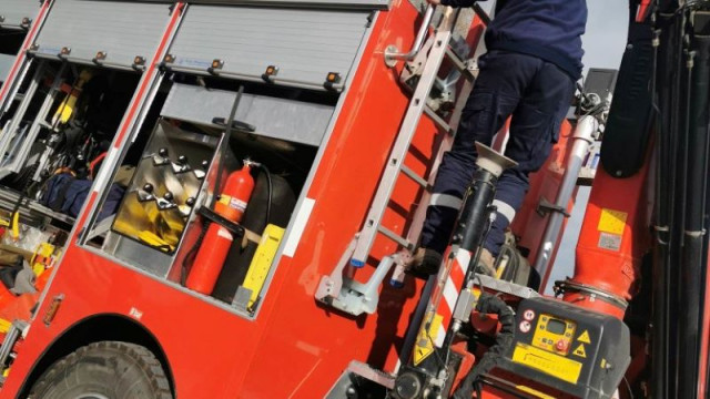 Пожар избухна в Окръжната следствена служба във Враца  съобщава bTV